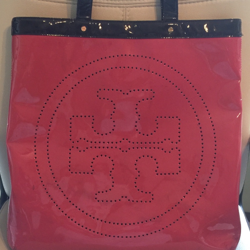 Tory Burch Large Patent Tote Bag
